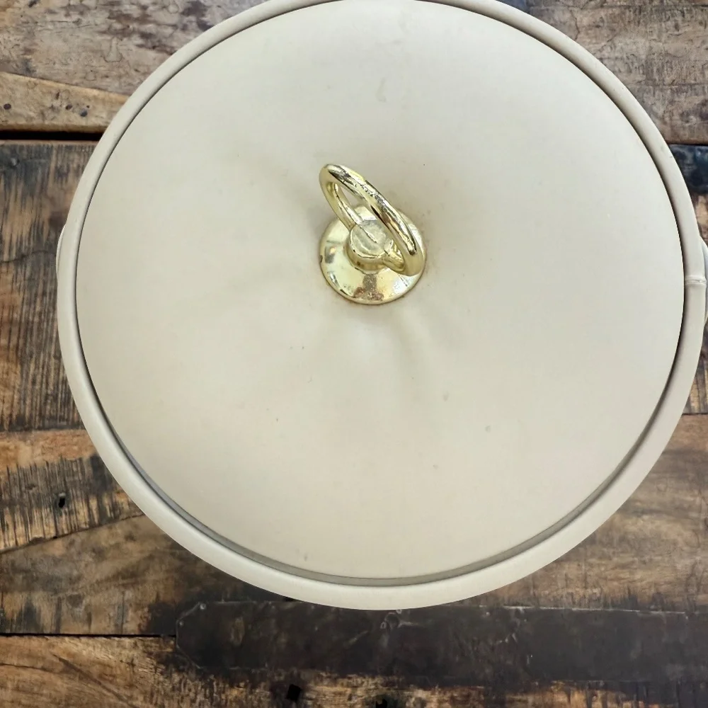 George Briard MCM vanilla color ice bucket.